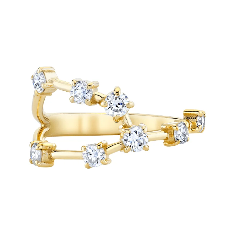 Unique Jewelry For Less – Shop The Sale Now 14k Prong Set Taurus Constellation Ring | Ready to Ship Unique Jewelry For Less – Shop The Sale Now 14k Prong Set Taurus Constellation Ring | Ready to Ship
