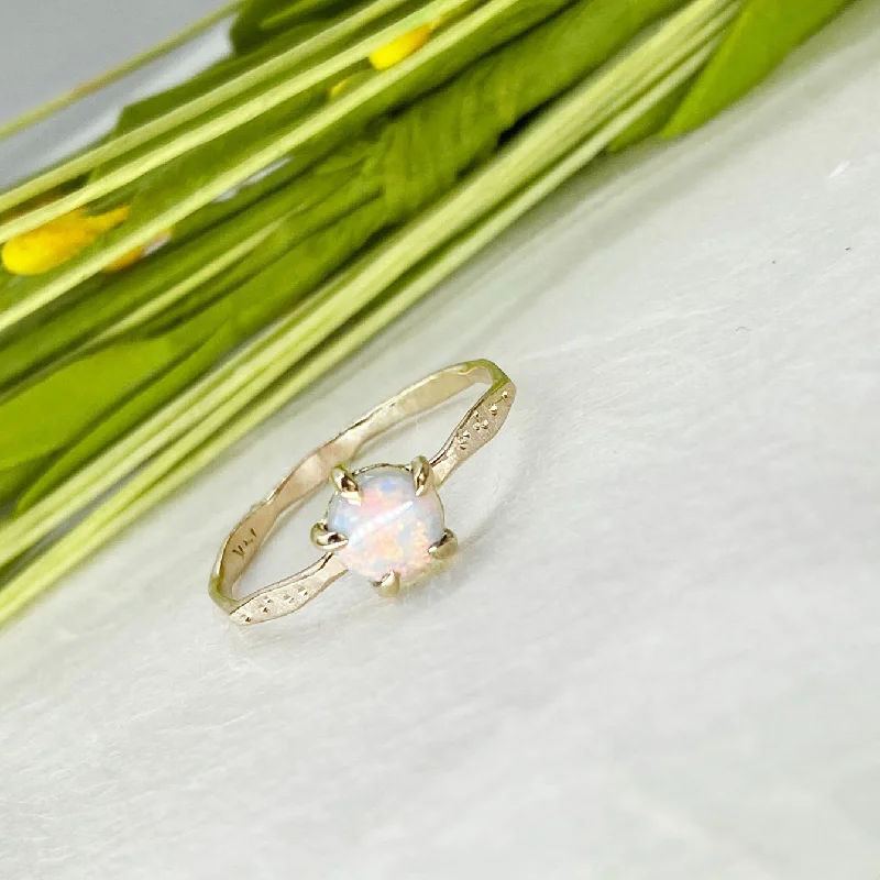 Special Sale On Handcrafted Jewelry – Shop Today 14k Red Nebula Opal Star Dust Ring Special Sale On Handcrafted Jewelry – Shop Today 14k Red Nebula Opal Star Dust Ring