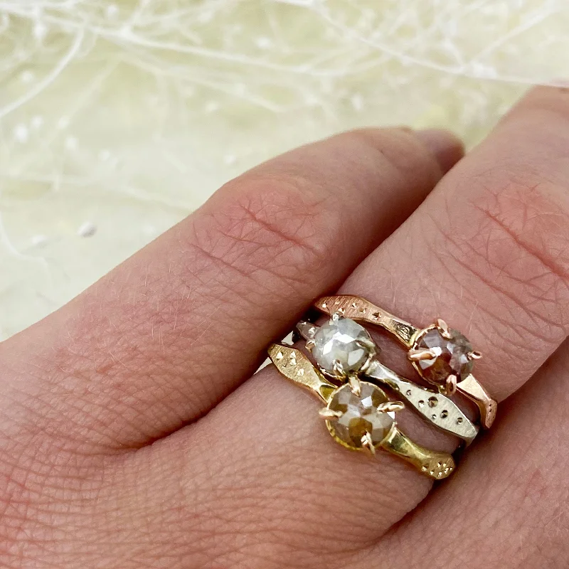 Exclusive Jewelry Sale – Grab Timeless Pieces Now 14k Tri Gold Rose Cut Diamond Ring Stackers Exclusive Jewelry Sale – Grab Timeless Pieces Now 14k Tri Gold Rose Cut Diamond Ring Stackers