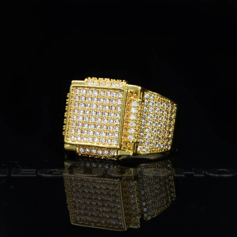 Exclusive Jewelry Sale – Shine For Less 18k White & Yellow Gold-Plated CZ Hip Hop Ring Exclusive Jewelry Sale – Shine For Less 18k White & Yellow Gold-Plated CZ Hip Hop Ring