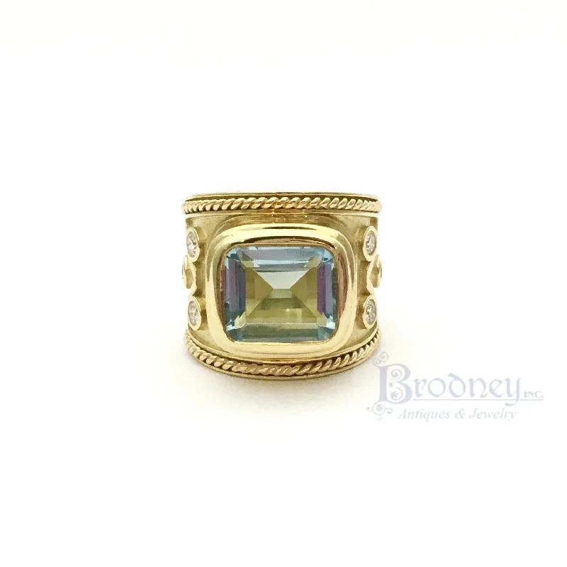 Holiday Jewelry Sale – Perfect Gifts At Great Prices 18 Kt Gold Aquamarine and Diamond Ring Holiday Jewelry Sale – Perfect Gifts At Great Prices 18 Kt Gold Aquamarine and Diamond Ring