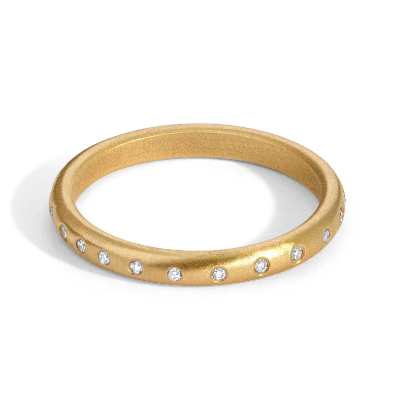 Luxury Jewelry Sale – Sparkle For Less 2.5mm Gold Diamond Scroll Ring
