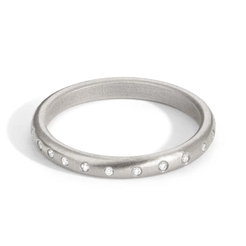 Flash Sale On Exquisite Jewelry – Don't Miss Out 2.5mm Silver Diamond Scroll Ring