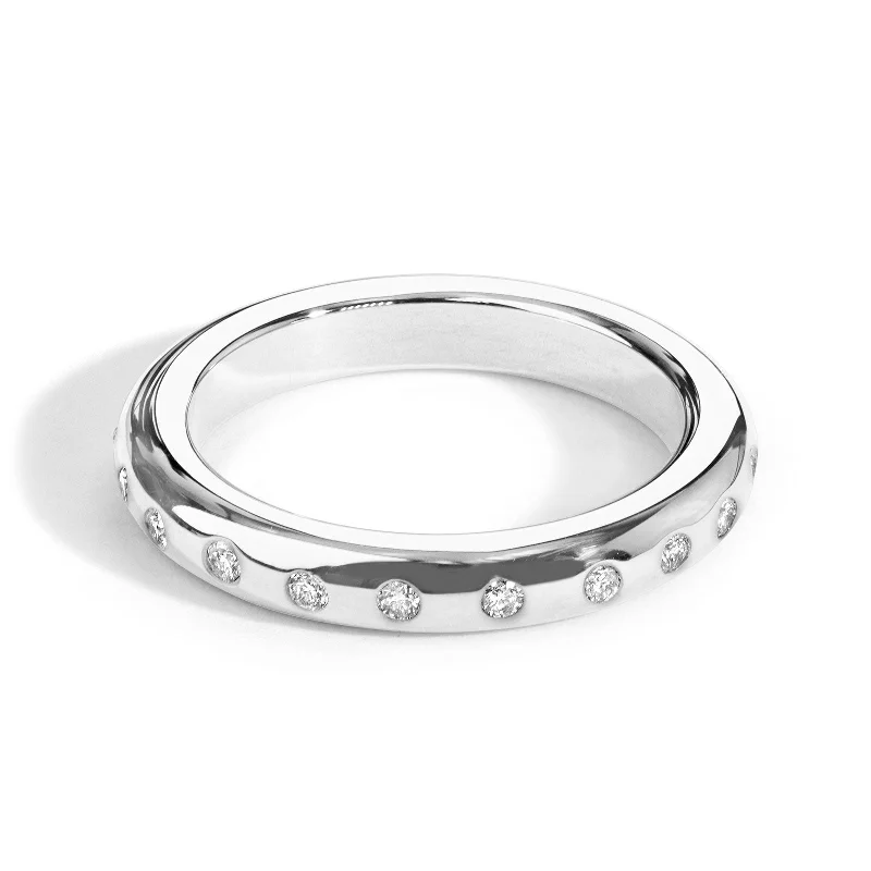 Unique Jewelry Designs Now At Discounted Rates 3.5mm Silver High Polished Diamond Scroll Ring