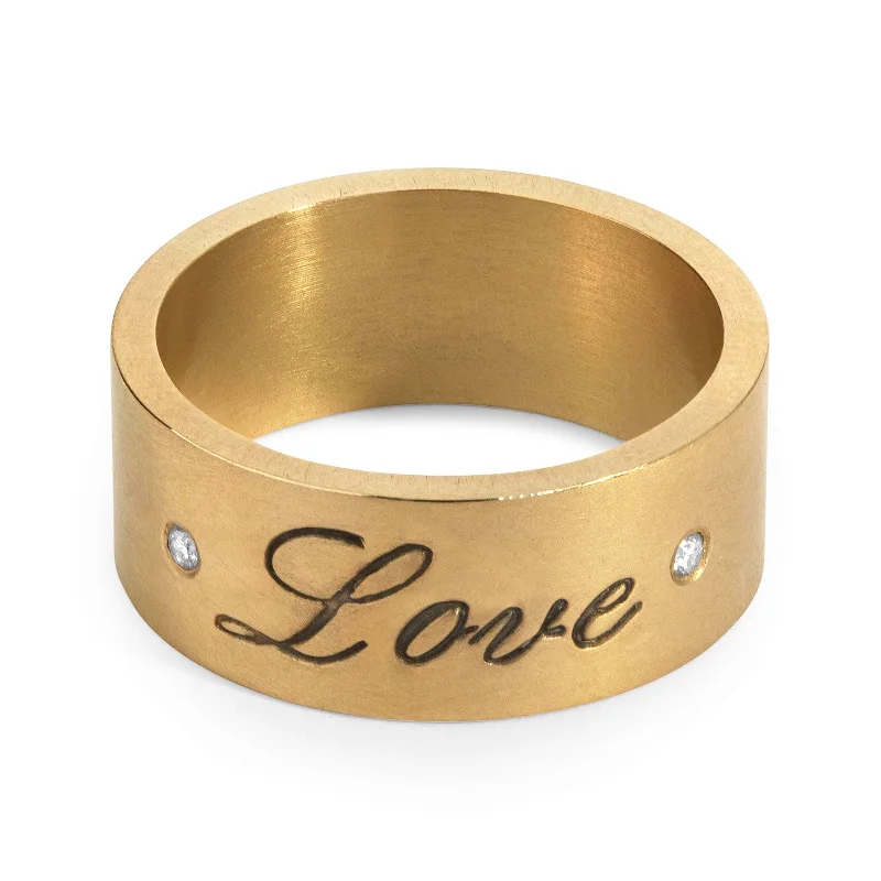 Exclusive Online Discounts On Stylish Jewelry 8mm Gold Love Standard Ring