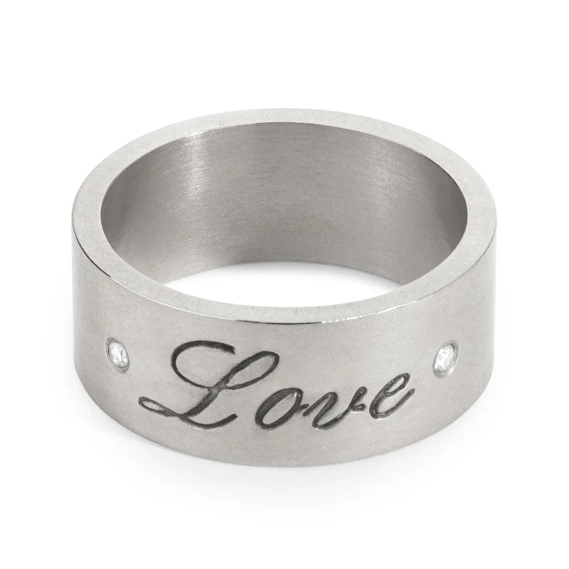 Limited Stock On Premium Jewelry At Low Prices 8mm Silver Love Standard Ring