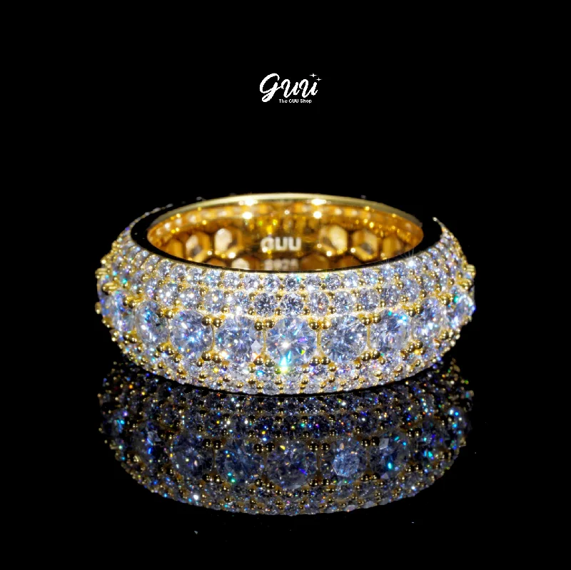 Huge Markdowns On Premium Jewelry Styles 925S & VVS Moissanite Layered Diamond Ring 18K Gold Huge Markdowns On Premium Jewelry Styles 925S & VVS Moissanite Layered Diamond Ring 18K Gold