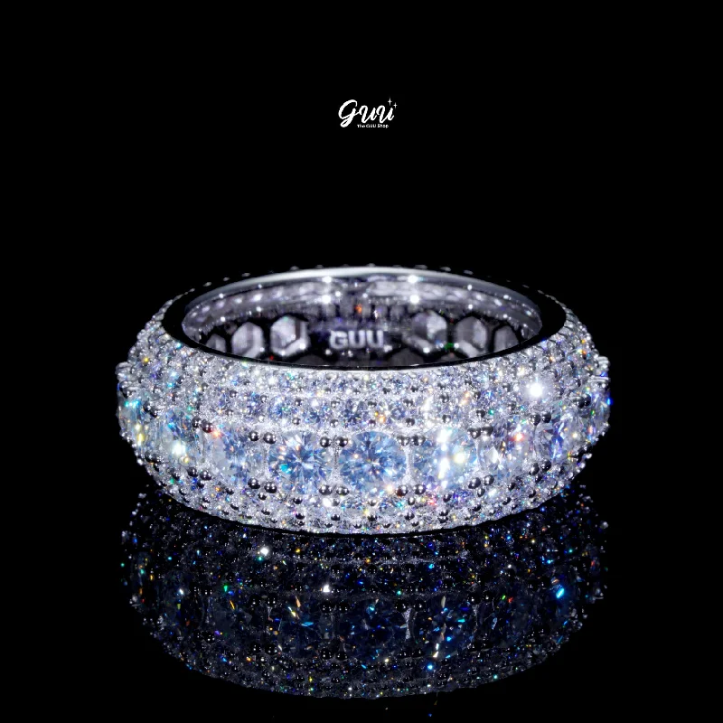 Timeless Jewelry Styles At Wallet-Friendly Prices 925S & VVS Moissanite Layered Diamond Ring White Gold Timeless Jewelry Styles At Wallet-Friendly Prices 925S & VVS Moissanite Layered Diamond Ring White Gold