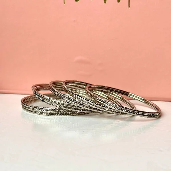 Limited-Time Jewelry Discounts – Shine Without The Splurge Mehar Bangles (Silver)