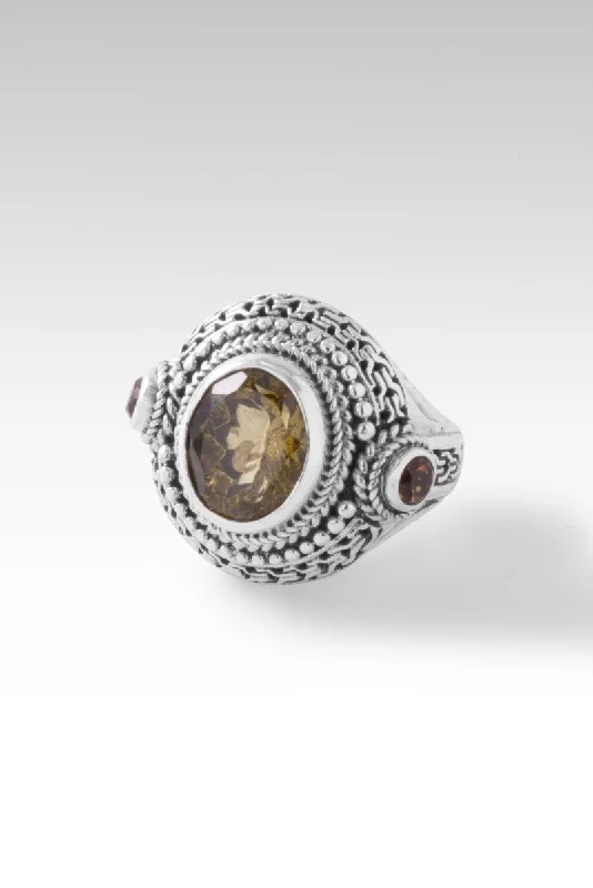 Delicate Crystal Jewelry For Sophisticated Charm Always Treasured Ring™ in Olive Quartz Delicate Crystal Jewelry For Sophisticated Charm Always Treasured Ring™ in Olive Quartz