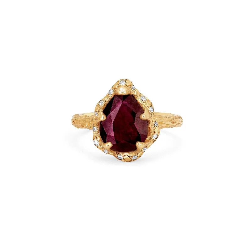 Discover Unique Jewelry With Special Limited-Time Offers Baby Queen Water Drop Natural Ruby Ring with Sprinkled Diamonds Discover Unique Jewelry With Special Limited-Time Offers Baby Queen Water Drop Natural Ruby Ring with Sprinkled Diamonds