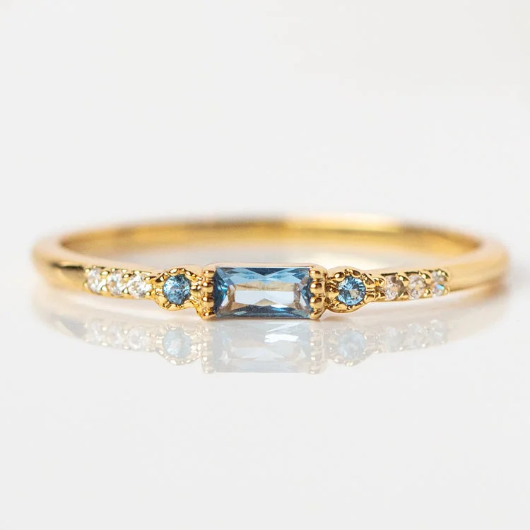Make Every Moment Shine – Jewelry Discounts Available Calming Blue Stacking Ring