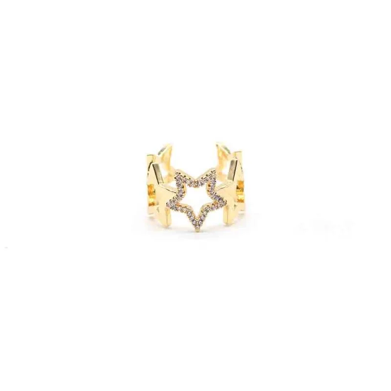Best Jewelry Deals – Premium Quality At Exclusive Discounts Pave' Hollow Star Adjustable Ring
