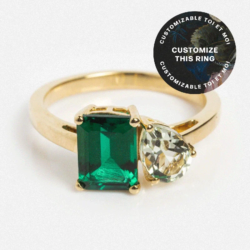 Buy More, Save More On Stunning Jewelry Pieces Customizable Toi et Moi Ring