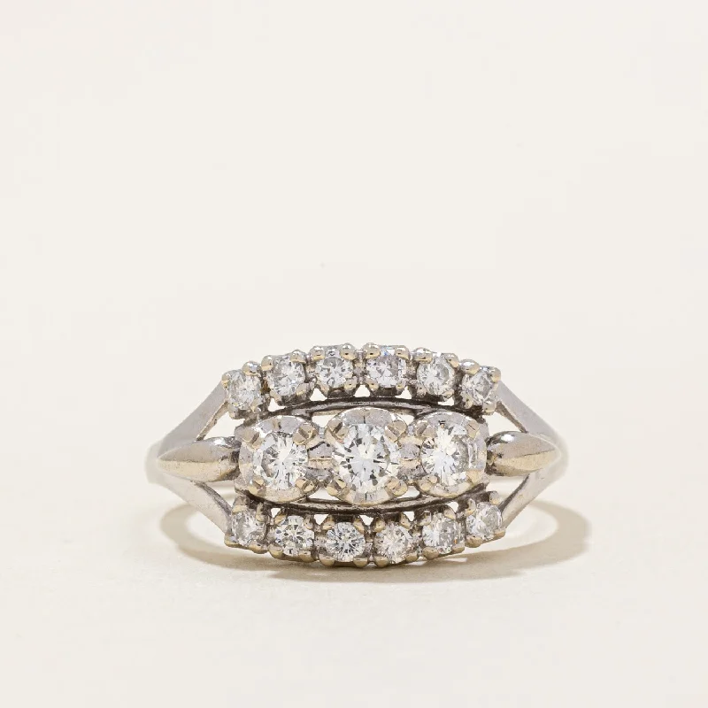 Dazzle In Elegance With Our Biggest Jewelry Sale Diamond Cocktail Ring | 0.70ctw | SZ 9.75 | Dazzle In Elegance With Our Biggest Jewelry Sale Diamond Cocktail Ring | 0.70ctw | SZ 9.75 |