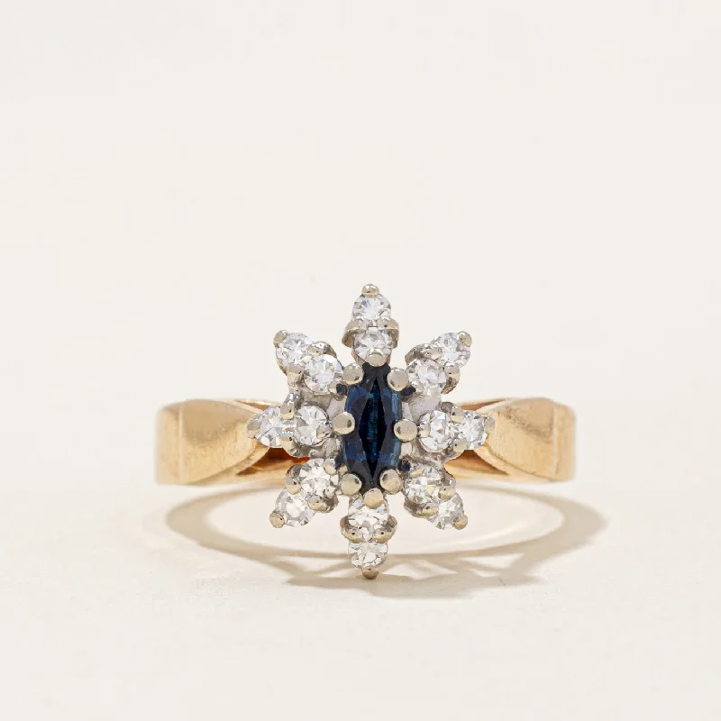 Holiday Jewelry Sale – Perfect Gifts At Great Prices Diamond Halo & Sapphire Cocktail Ring | 0.36ctw, 0.17ct | SZ 6.5 | Holiday Jewelry Sale – Perfect Gifts At Great Prices Diamond Halo & Sapphire Cocktail Ring | 0.36ctw, 0.17ct | SZ 6.5 |
