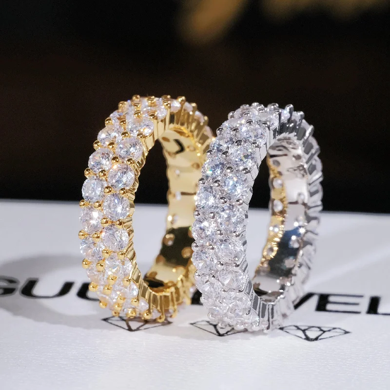 Last Chance To Shop High-End Jewelry At Markdown Prices Double Row Eternity Ring