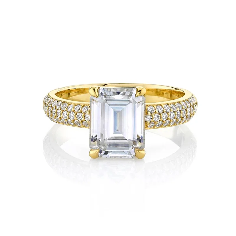 Elegant Jewelry At Unbeatable Offers – Shop Before It's Gone Emerald Cut Diamond Setting with Pavé Cloud Fit Band Elegant Jewelry At Unbeatable Offers – Shop Before It's Gone Emerald Cut Diamond Setting with Pavé Cloud Fit Band
