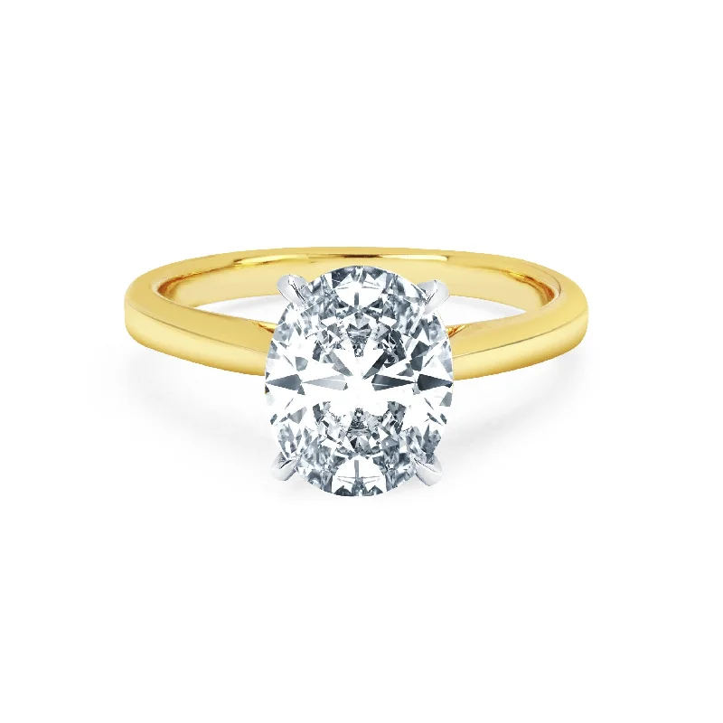 Trendy Minimalist Jewelry For Everyday Wear Eternal Oval Diamond Ring Setting
