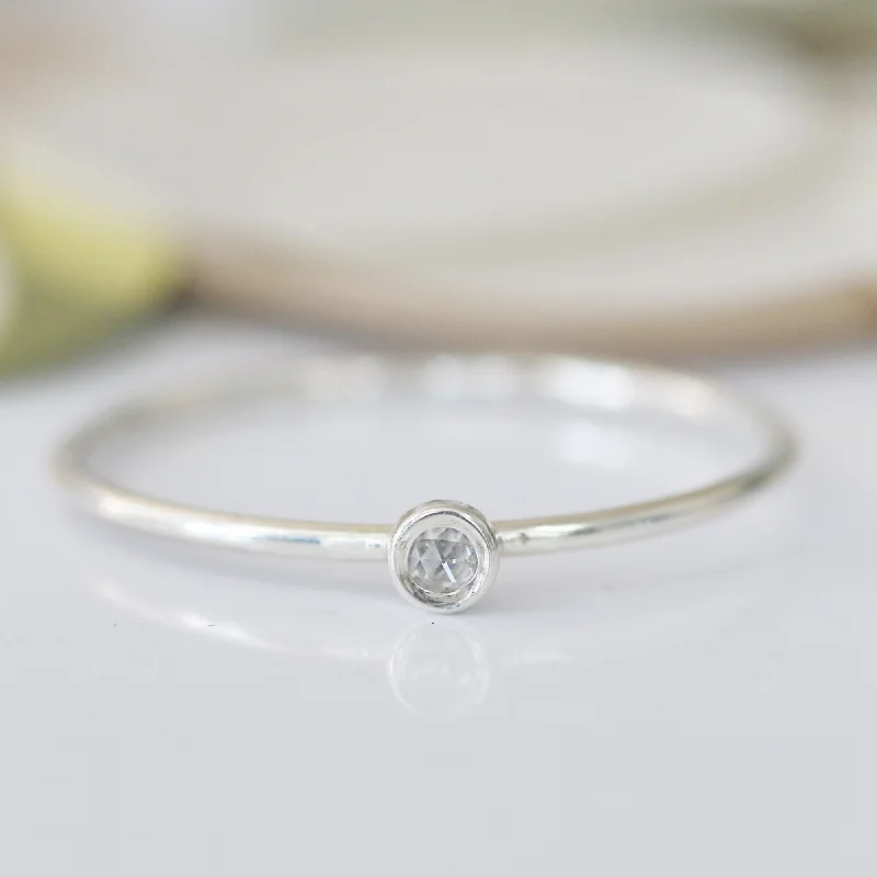 Stunning Jewelry Pieces At The Lowest Prices Ever ROSE CUT DIAMOND FLECK RING