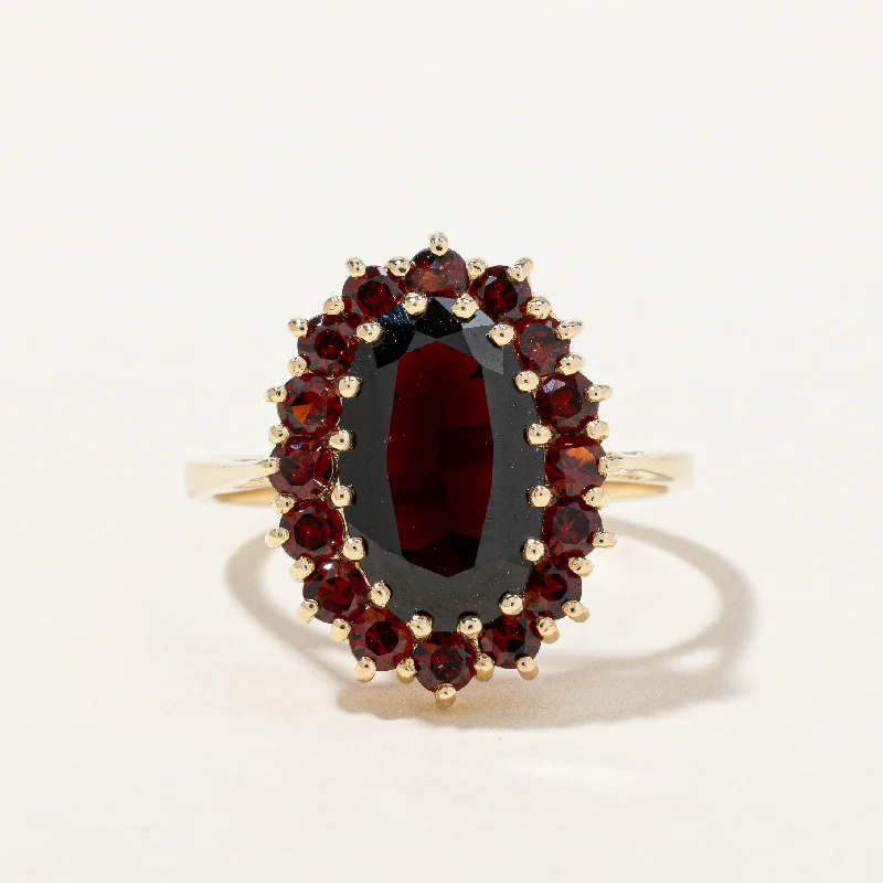 Jewelry Clearance Event – Stock Up Before It's Over Garnet Cocktail Ring | 3.60ctw | SZ 8.75 |