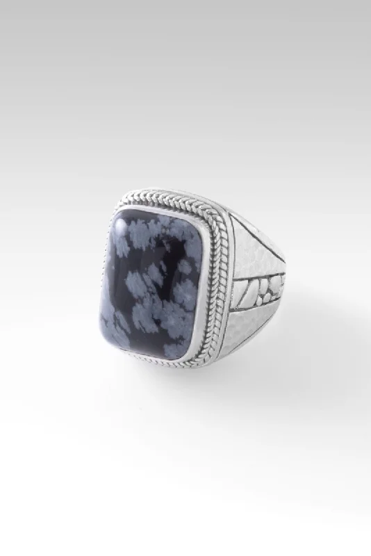 Last Chance To Grab Your Favorite Jewelry At A Discount Gracious Heart Ring™ in Snowflake Obsidian Last Chance To Grab Your Favorite Jewelry At A Discount Gracious Heart Ring™ in Snowflake Obsidian