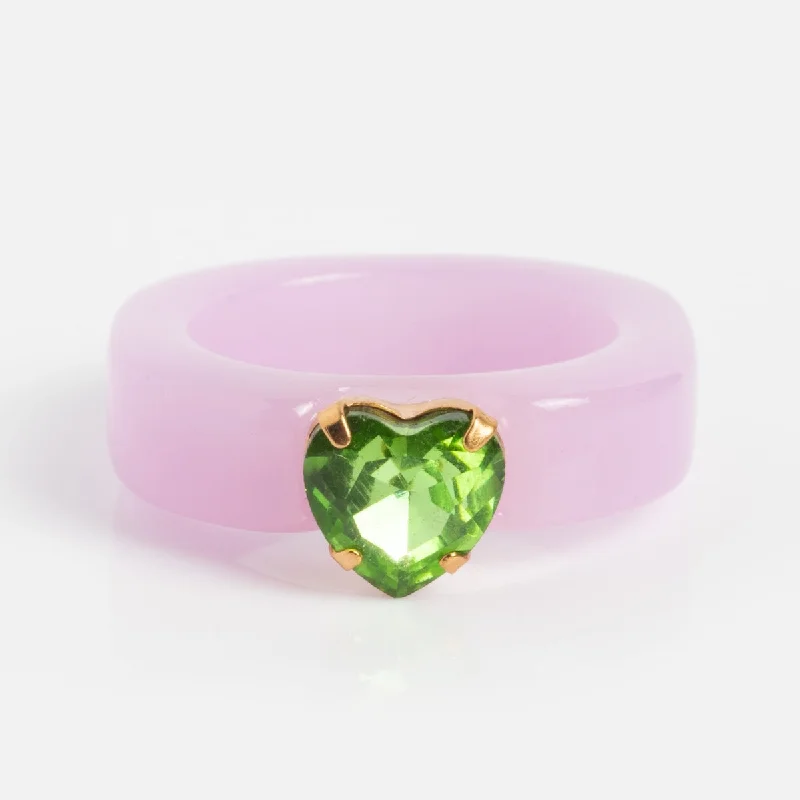 Premium Jewelry, Premium Discounts – Act Fast Green and Purple Resin Ring