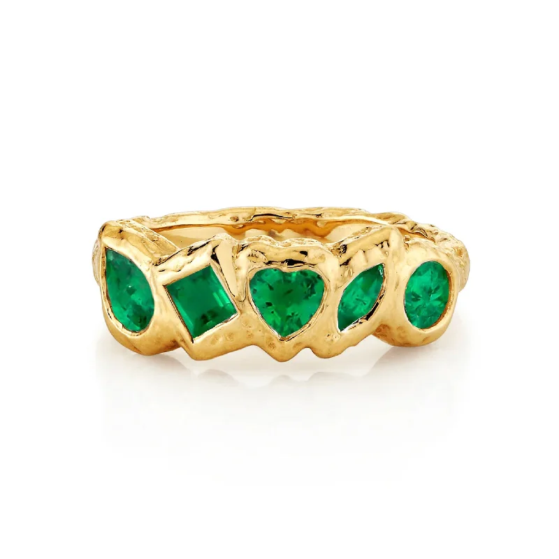 Affordable Glamour – Premium Jewelry For Less Harmony River Emerald Ring