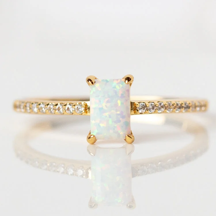 Bestselling Jewelry At Special Promotional Rates Hopeful Opal Baguette Ring