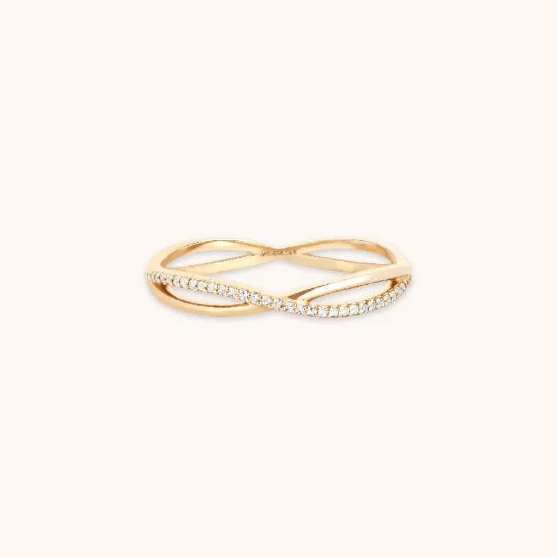 Premium Jewelry At Special Low Prices For A Limited Time Infinite Topaz Pavé Ring in Solid Gold Premium Jewelry At Special Low Prices For A Limited Time Infinite Topaz Pavé Ring in Solid Gold