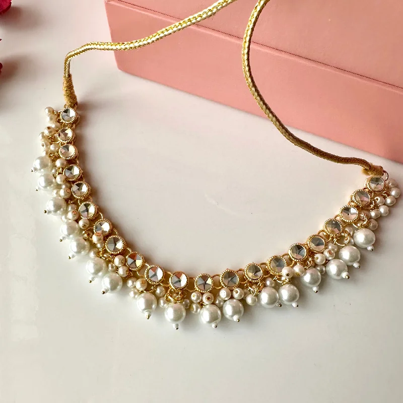 High-Quality Gemstone Jewelry For Special Occasions Jeena Necklace (Pearl)