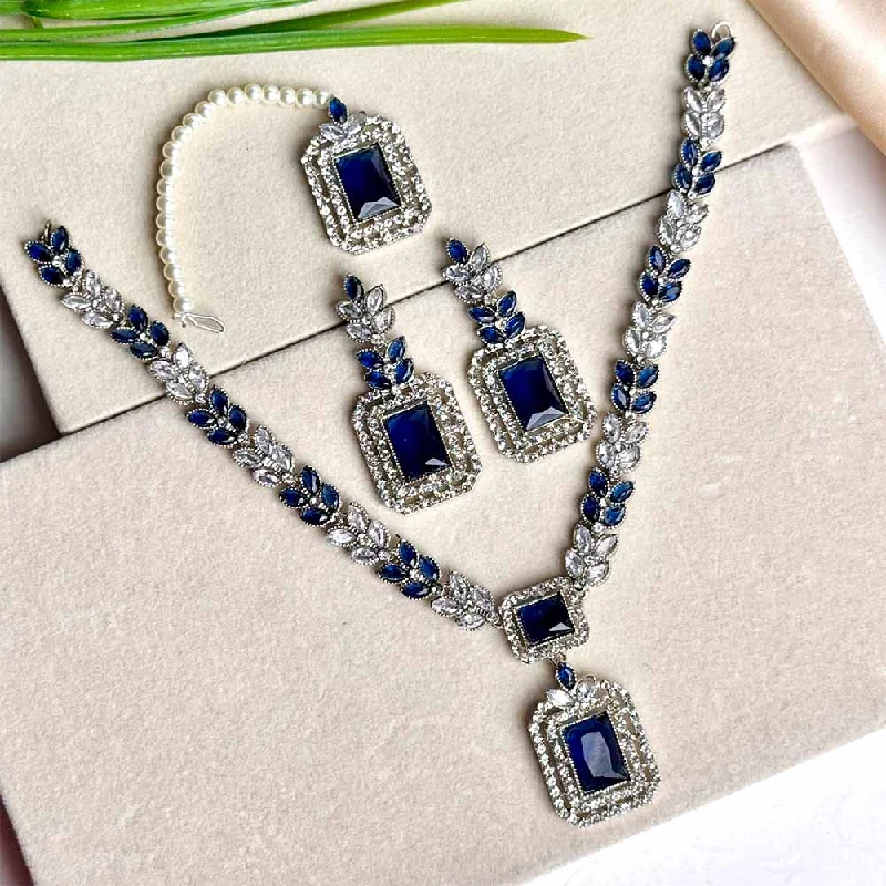 Limited-Stock Jewelry Clearance – Grab Your Favorites Now Kiara Set (Dark Blue)