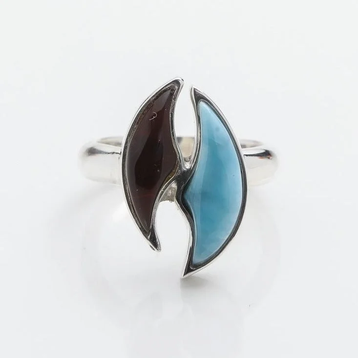 Celebrate Every Occasion With Sparkling Savings Larimar Amber Ring Jaiba
