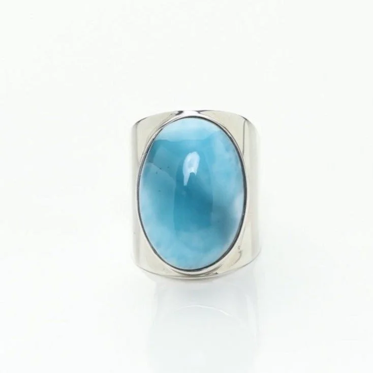 Seasonal Jewelry Deals – Elevate Your Style Larimar Statement Ring Emmie
