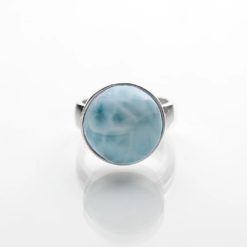 Must-Have Jewelry At Unbelievable Discounts Larimar Round Ring Victory