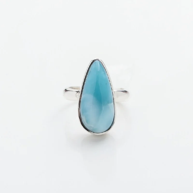 Personalized Jewelry At Special Discount Rates Larimar Teardrop Ring Paz