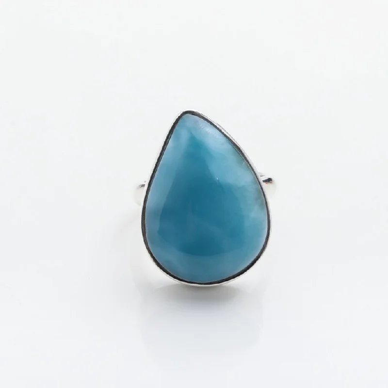 Shop Elegant Jewelry At Unbeatable Prices Teardrop Larimar Ring, Virginia