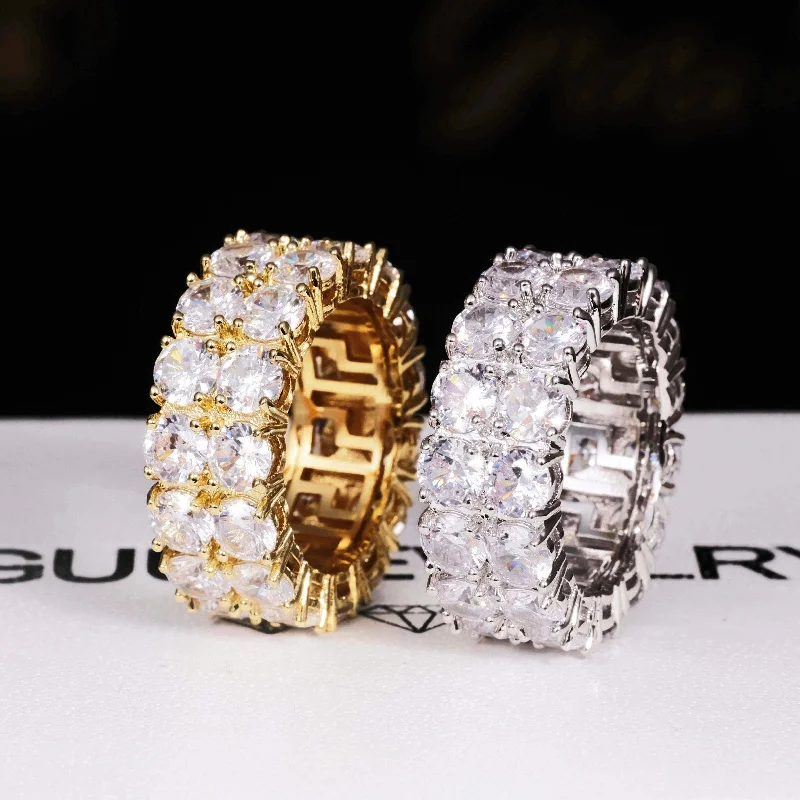 Flash Sale On Stunning Jewelry – Don't Miss Out Micro-inlay CZ Double Row Ring