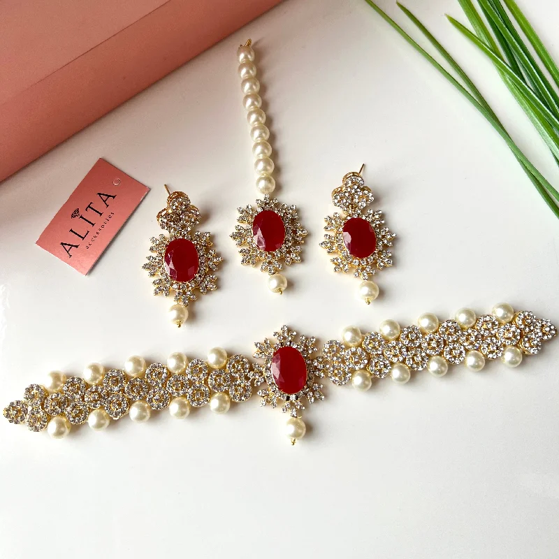 Elegant Jewelry, Affordable Luxury – Shop Now Mehrbano (Golden Red)