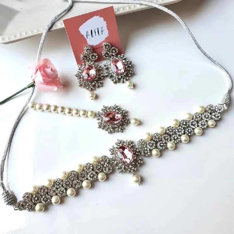 Trending Jewelry Styles Now At Limited-Time Discounts Mehrbano (Silver Baby Pink)