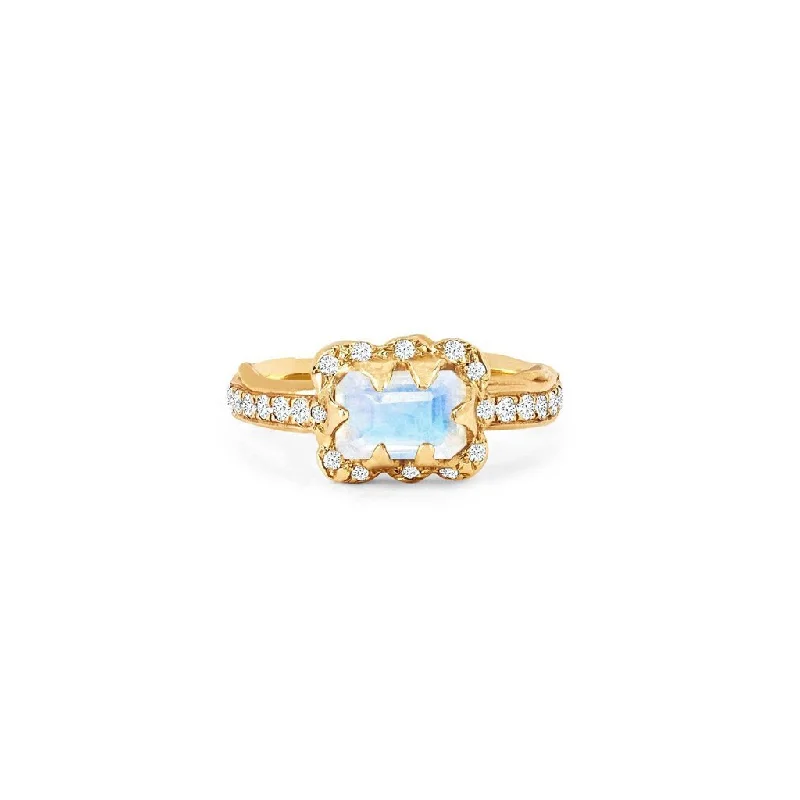Jewelry Sale Alert – Shop Timeless Elegance Today Micro Queen Emerald Cut Moonstone Ring with Sprinkled Diamonds | Ready to Ship Jewelry Sale Alert – Shop Timeless Elegance Today Micro Queen Emerald Cut Moonstone Ring with Sprinkled Diamonds | Ready to Ship