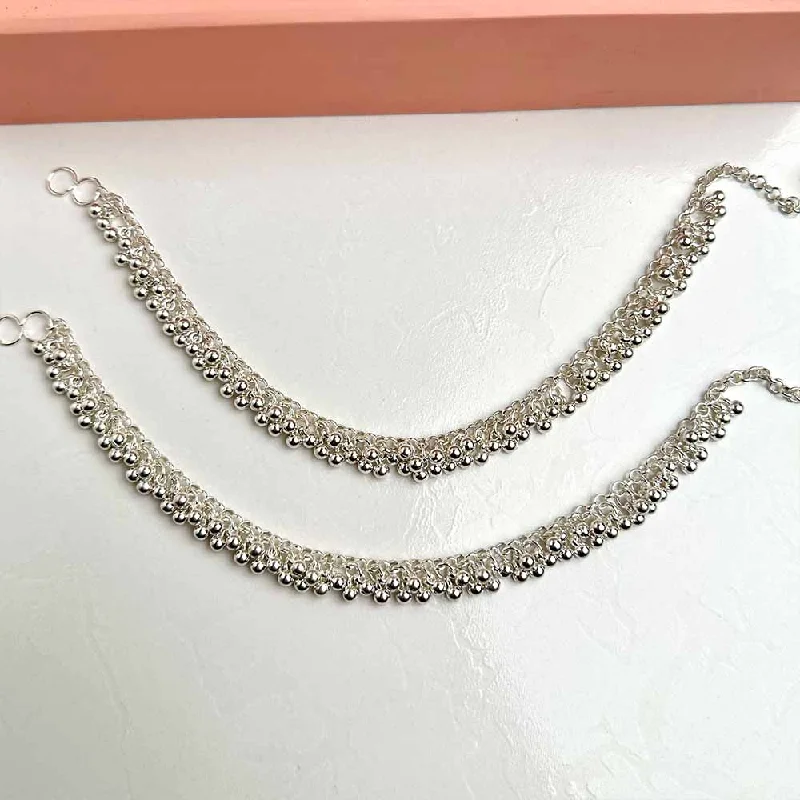 Shop Handcrafted Jewelry At Special Promotional Rates Mili Anklets (Silver)