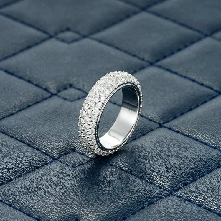 Personalized Jewelry Sale – Unique Gifts At Low Prices Moissanite 4-Row Band Ring - Vermeil Gold Personalized Jewelry Sale – Unique Gifts At Low Prices Moissanite 4-Row Band Ring - Vermeil Gold