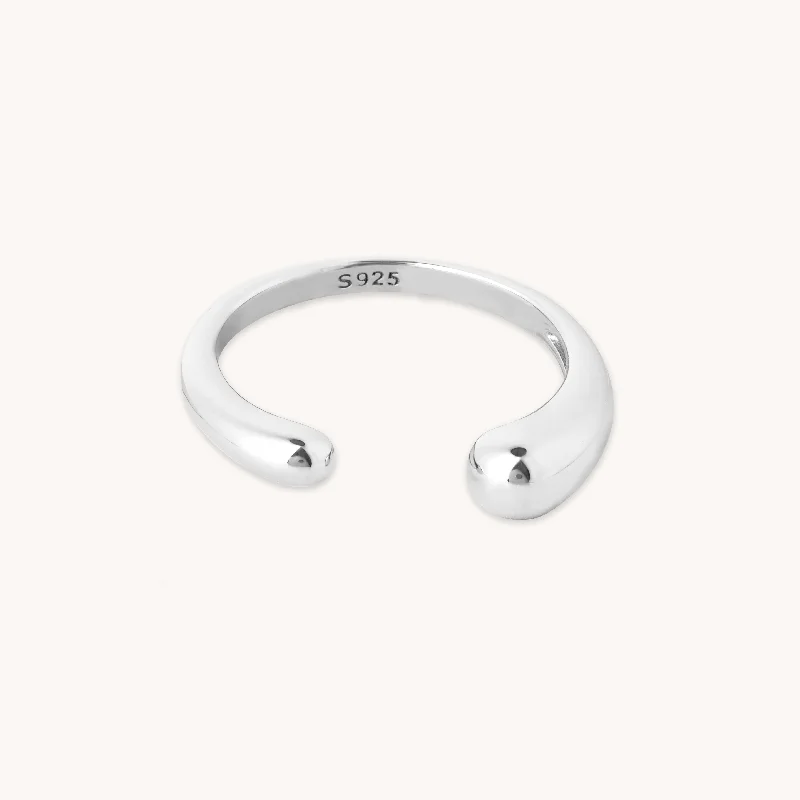 Seasonal Jewelry Clearance – Best Styles At The Lowest Prices Molten Open Ring in Silver Seasonal Jewelry Clearance – Best Styles At The Lowest Prices Molten Open Ring in Silver