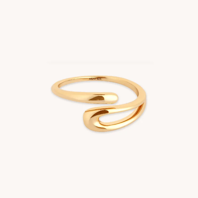 Special Jewelry Deals – Upgrade Your Collection Molten Wrap Ring in Gold