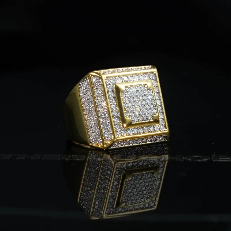 Stunning Jewelry Pieces At The Lowest Prices Ever Official Limited Micro-inlay CZ Square Ring Stunning Jewelry Pieces At The Lowest Prices Ever Official Limited Micro-inlay CZ Square Ring
