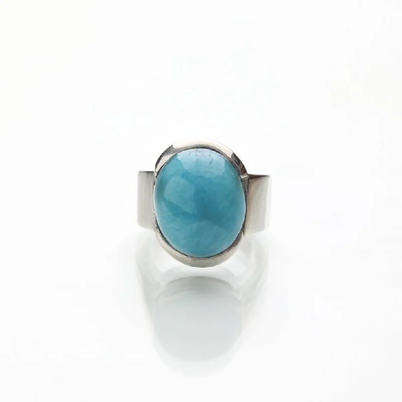 The Perfect Accessory For Less – Jewelry Sale Live Oval Larimar Ring Kira