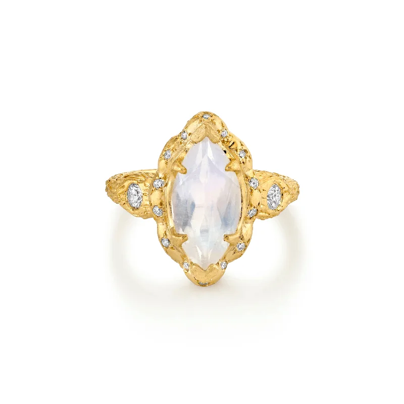 High-Quality Jewelry At A Fraction Of The Cost Queen Marquise Moonstone Ring