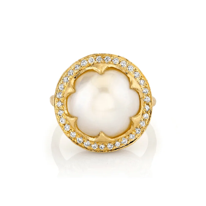 Modern Jewelry At Exclusive Discounts – Shop Today Queen Saturn Pearl Ring