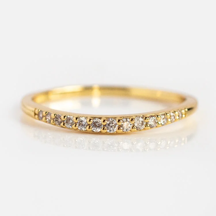 Don't Miss These Dazzling Jewelry Discounts Renaissance Curved Stacking Ring